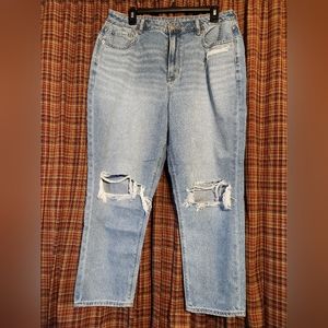 American Eagle Distressed Mom Jeans